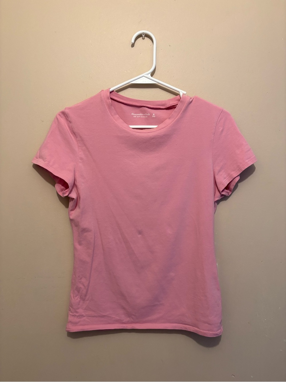 Abercrombie & Fitch Short Sleeve Crew Tee - Light Pink